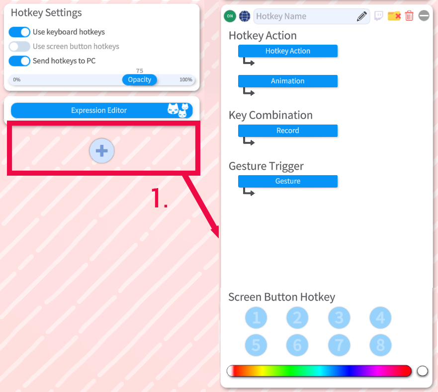 Les paramètres de modèles de VTube Studio