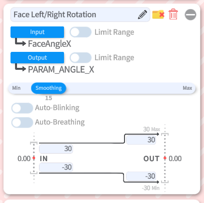 Les paramètres de modèles de VTube Studio