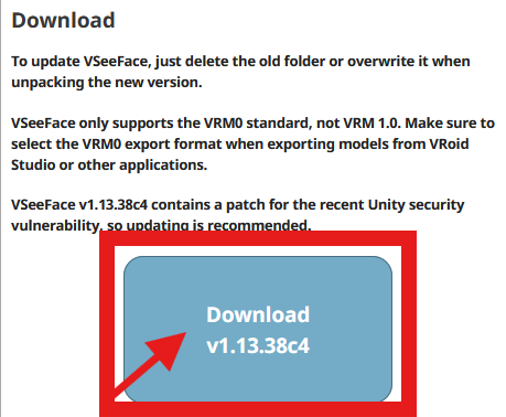 Installation de VSeeFace